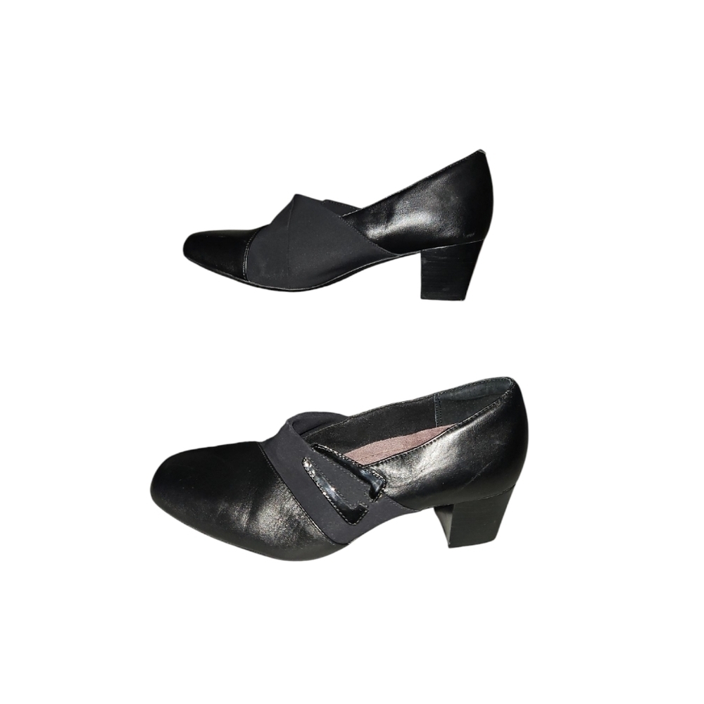Clarks Women's Black Everyday Pumps Size 8W - Picture 4 of 5